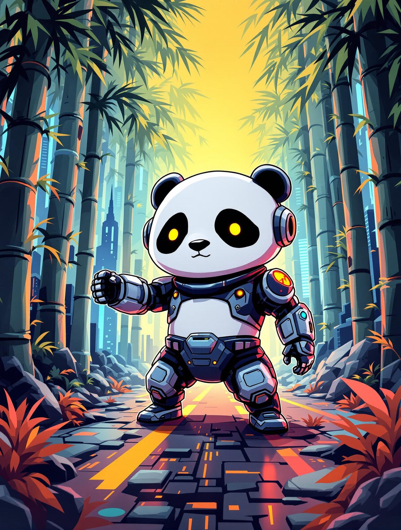 赛博熊猫 - Cyber Panda - 345影视动漫生产线